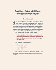 Japan-Preußen-Vertrag S.1, 24. Januar 1861 [PDF: 28-Januar-2006]